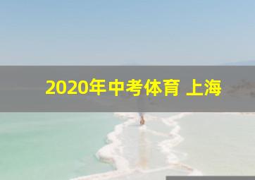 2020年中考体育 上海